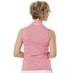 Bold Sleeveless Polo Rouge Multi