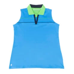 Crush Sleeveless Polo Blue Multi