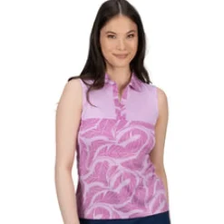 Havana Sleeveless Polo Lilac