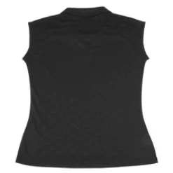 Optic Sleeveless Polo Black